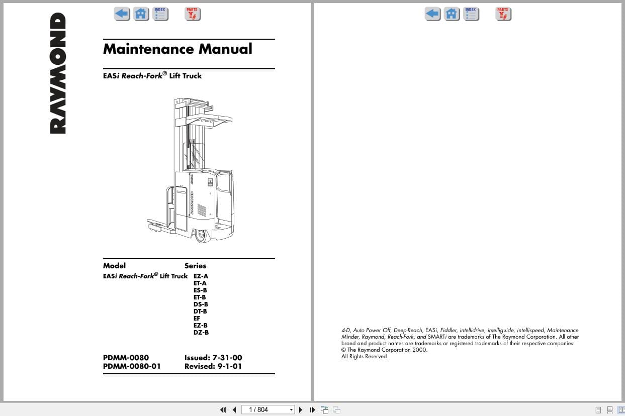 Raymond Reach EASi Maintenance Manual PDMM 0080 (1)