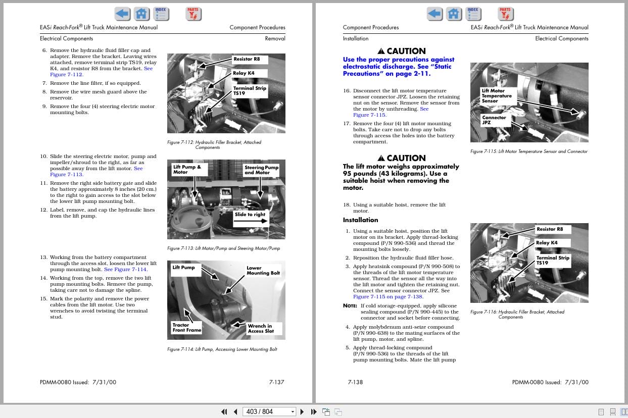 Raymond Reach EASi Maintenance Manual PDMM 0080 (2)