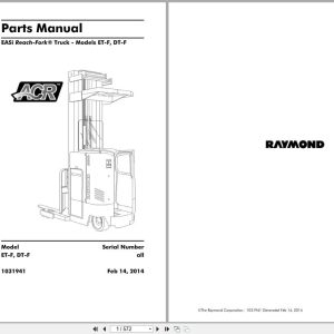 Raymond Reach EASi Parts Manual 1031941 2014 (1)