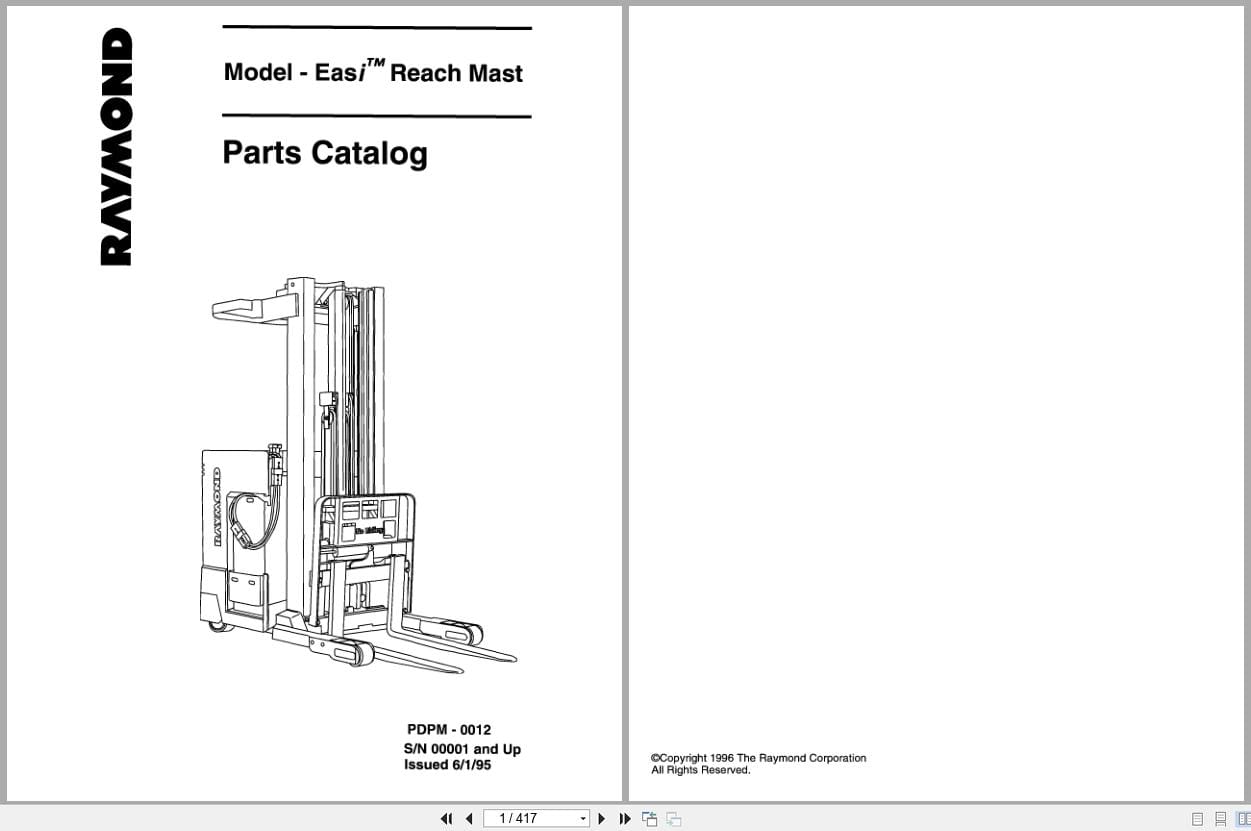Raymond Reach Mast Easi Parts Catalog PDPM 0012 (1)