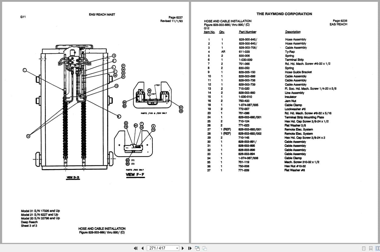 Raymond Reach Mast Easi Parts Catalog PDPM 0012 (3)