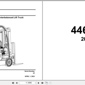 Raymond Sit Down Counterbalanced 4460 C30 Parts Manual 1418028001A 2023 (1)