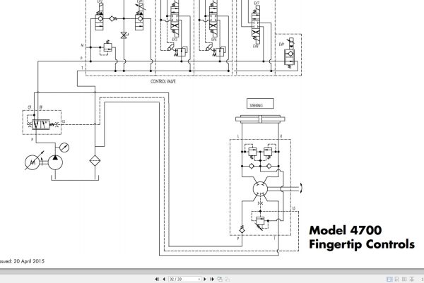 Raymond Sit Down Counterbalanced 4700 Hydraulic Electrical Schematic 1160095B 2015 (3)
