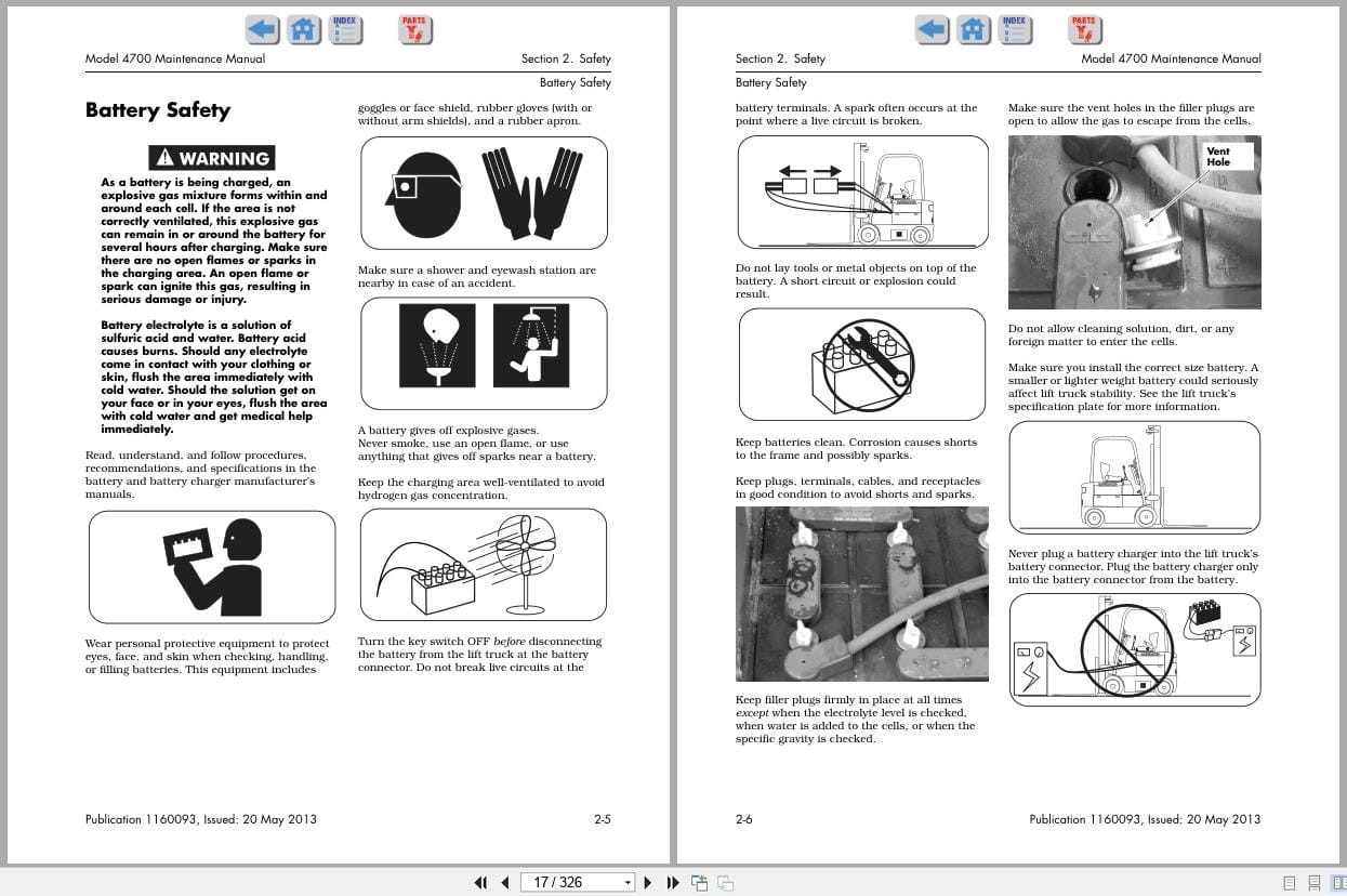 Raymond Sit Down Counterbalanced 4700 Maintenance Manual 1160093A 2013 (2)