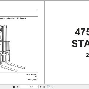 Raymond Sit Down Counterbalanced 4750 C100 Parts Manual 1412776001A 2022 (1)