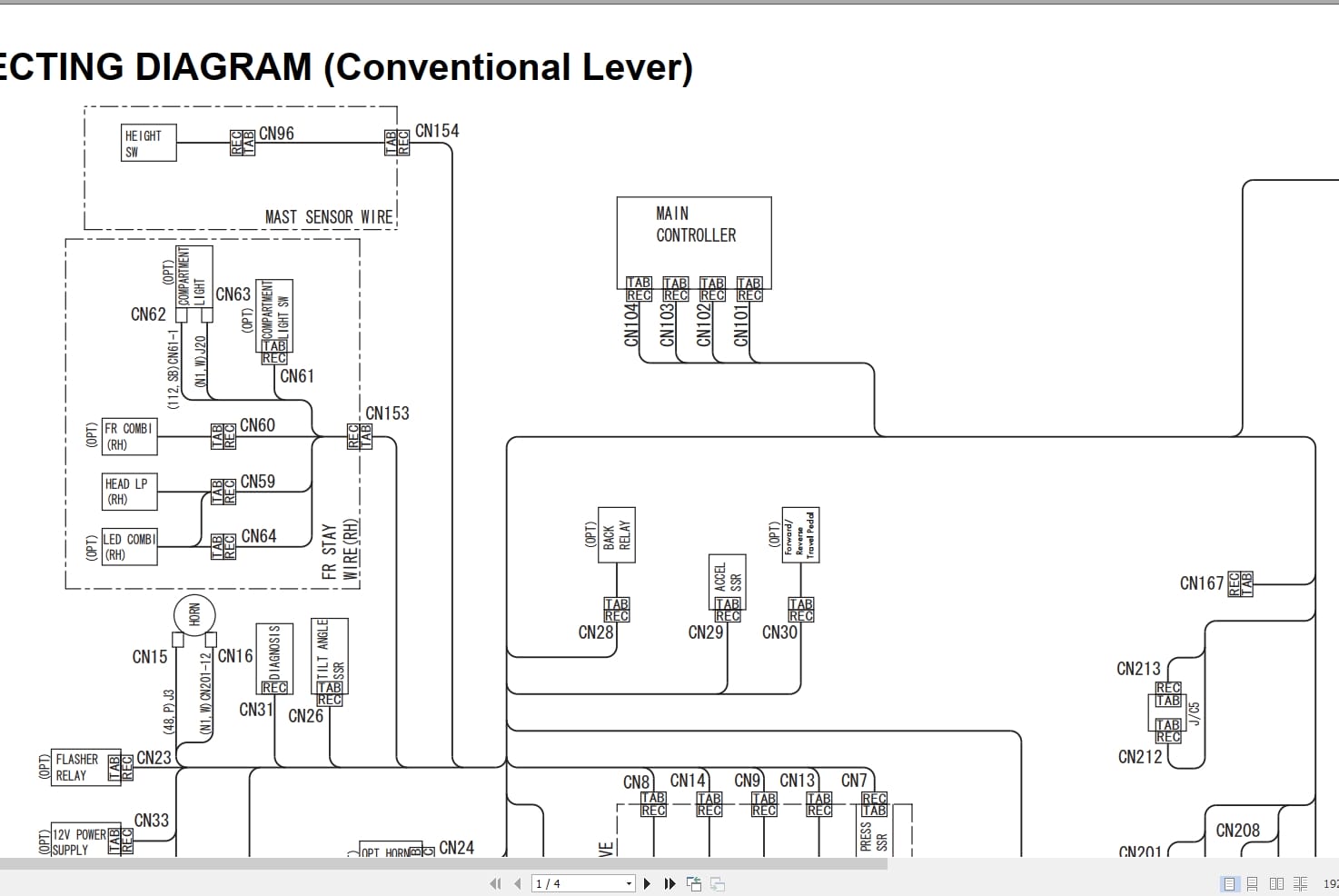 Raymond Sit Down Counterbalanced 4750 C40 C40S C50 C50S C50L C55 C60 C65 Wiring Diagram (1)