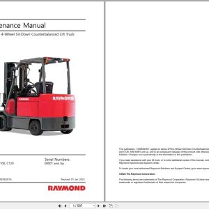 Raymond Sit Down Counterbalanced 4750 Maintenance Manual 1393839001A 2022 (1)