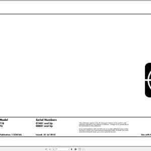 Raymond Slideloader 71B 76 Hydraulic Electrical Schematic 1123016A 2010 (1)