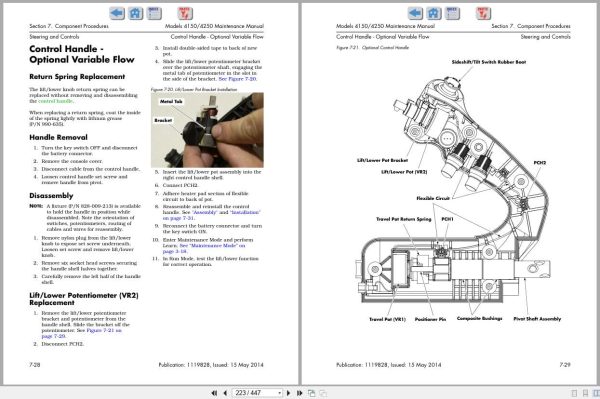 Raymond Stand Up Counterbalanced 4150 4250 Maintenance Manual 1119828 2014 (2)