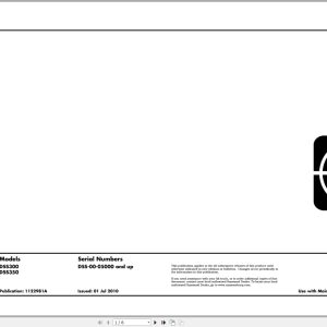 Raymond Stand Up Counterbalanced DSS300 DSS350 Hydraulic Electrical Schematic 1122981A 2010 (1)