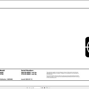 Raymond Swing Reach 9600 9700 Hydraulic Electrical Schematic 1089040E 2023 (1)