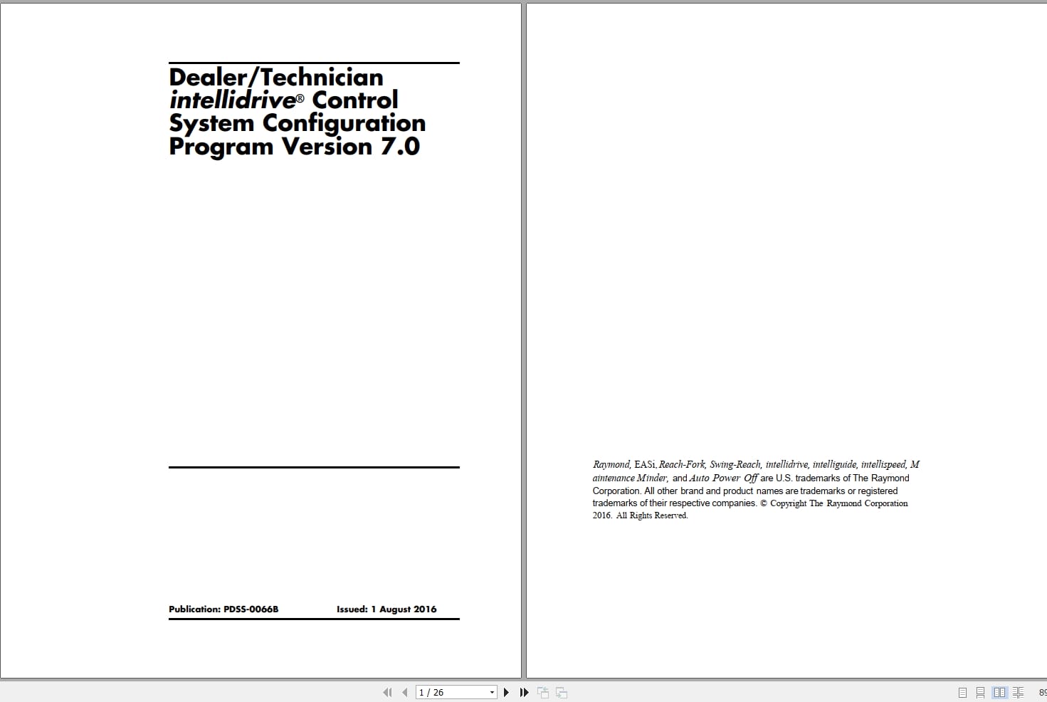 Raymond Training Other Installation Maintenance Instructions User Guide Manuals (1)