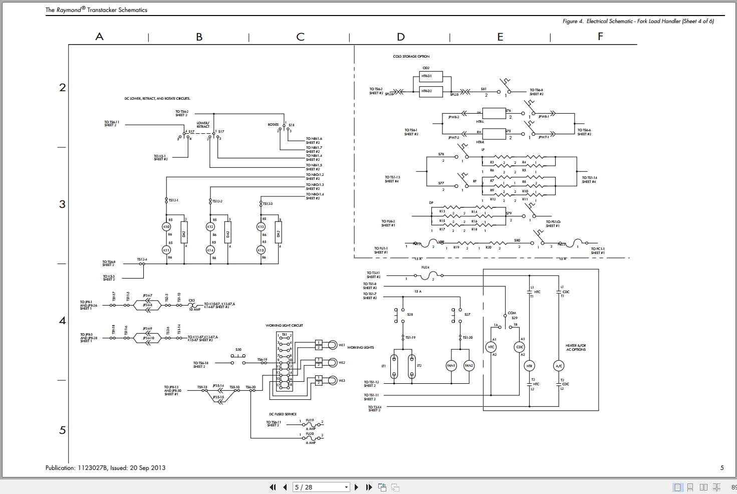 Raymond Transtacker TRT Electrical Schematic 1123027B 2013 (2)
