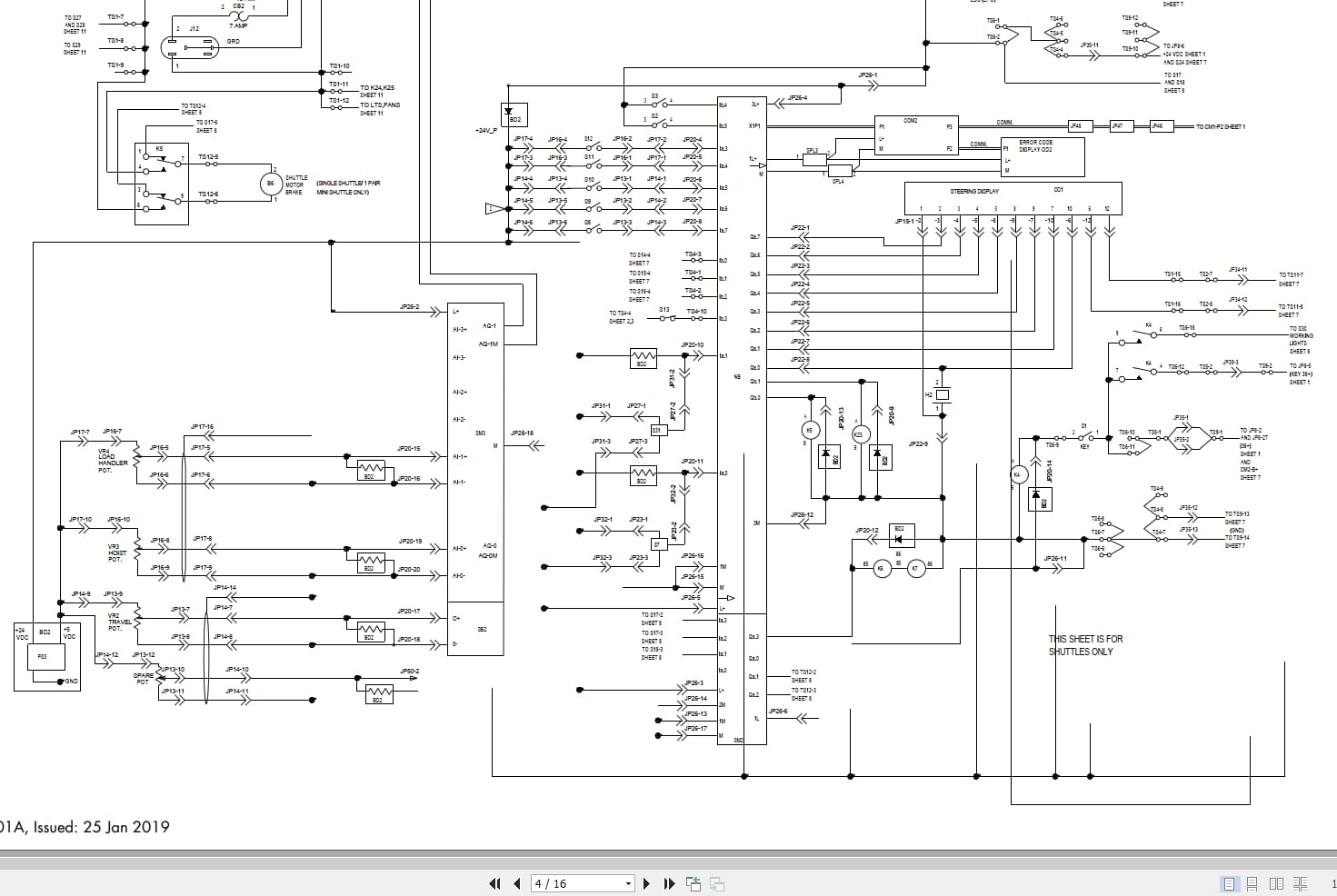 Raymond Transtacker TRT Electrical Schematic 1314609001A 2019 (2)