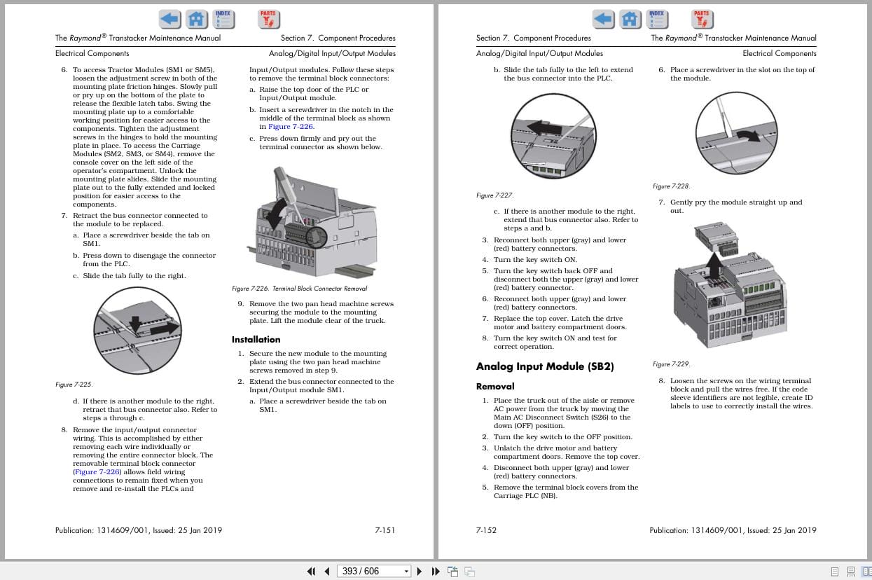 Raymond Transtacker TRT Maintenance Manual 1314609001A 2019 (3)