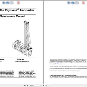 Raymond Transtacker TRT Maintenance Manual PDMM 0092A 2004 (1)