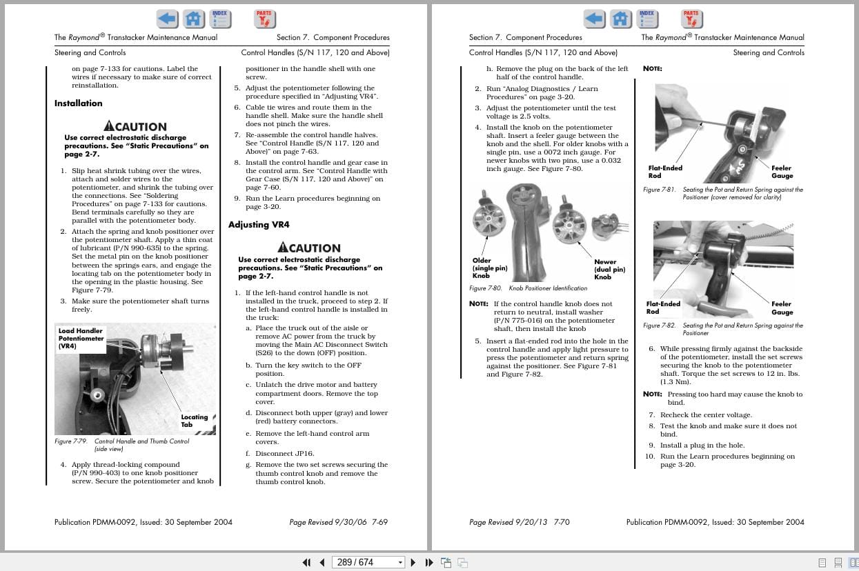 Raymond Transtacker TRT Maintenance Manual PDMM 0092A 2004 (2)