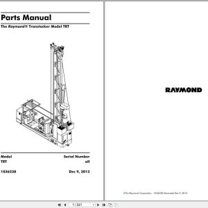 Raymond Transtacker TRT Parts Manual 1036238 2013 (1)