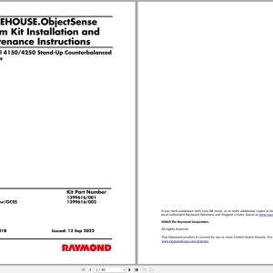 Raymond iW.ObjectSense Installation Maintenance Manuals (1)