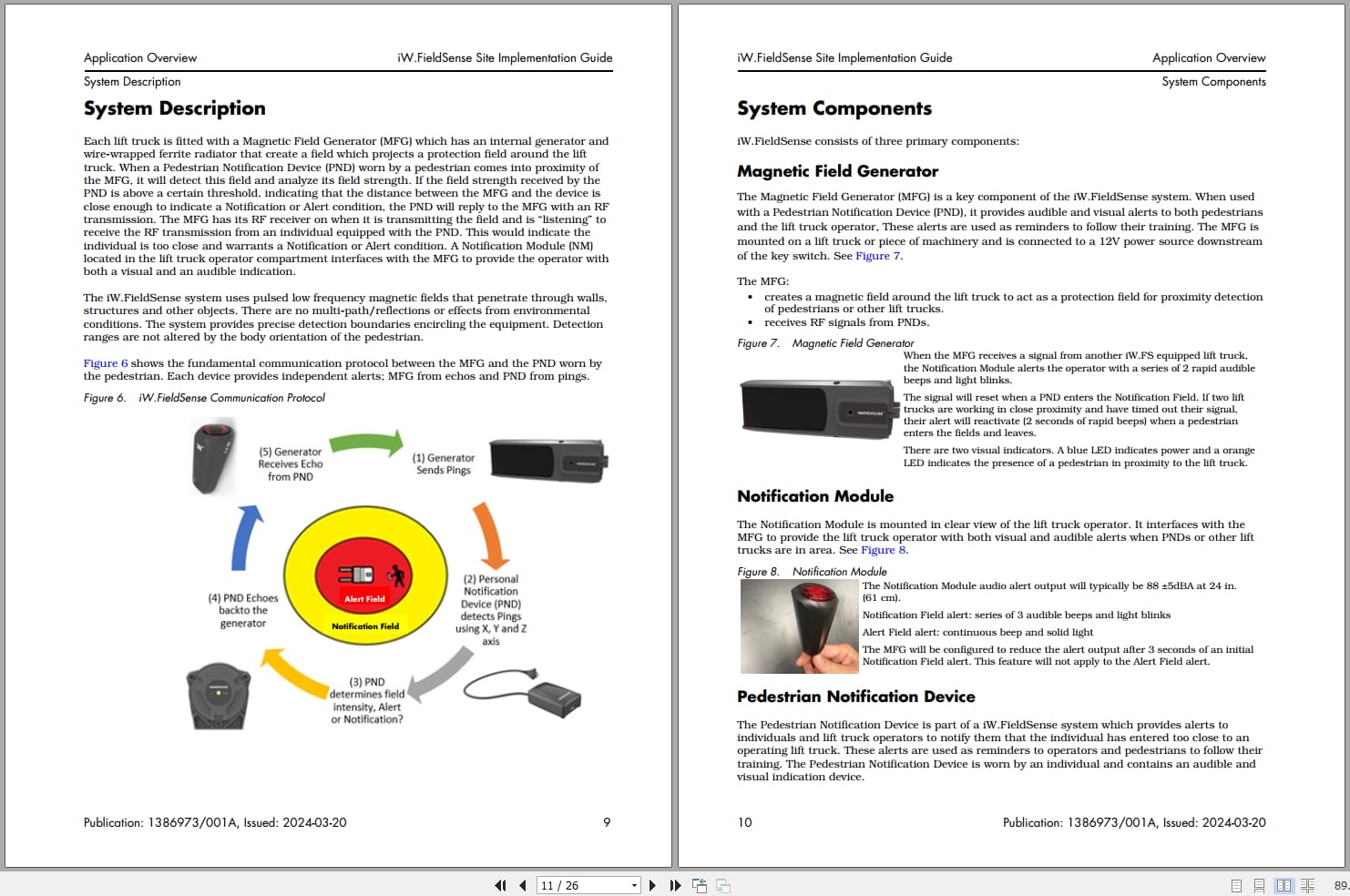 Raymond iWH iW.FieldSense Installation User Guide Manuals (3)