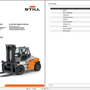Still Forklift RCD100 RCD180 Parts Manual 14118010211 (1)