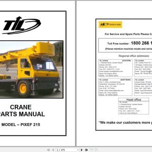 TIL Crane PIXEF 215 Parts Manual (1)
