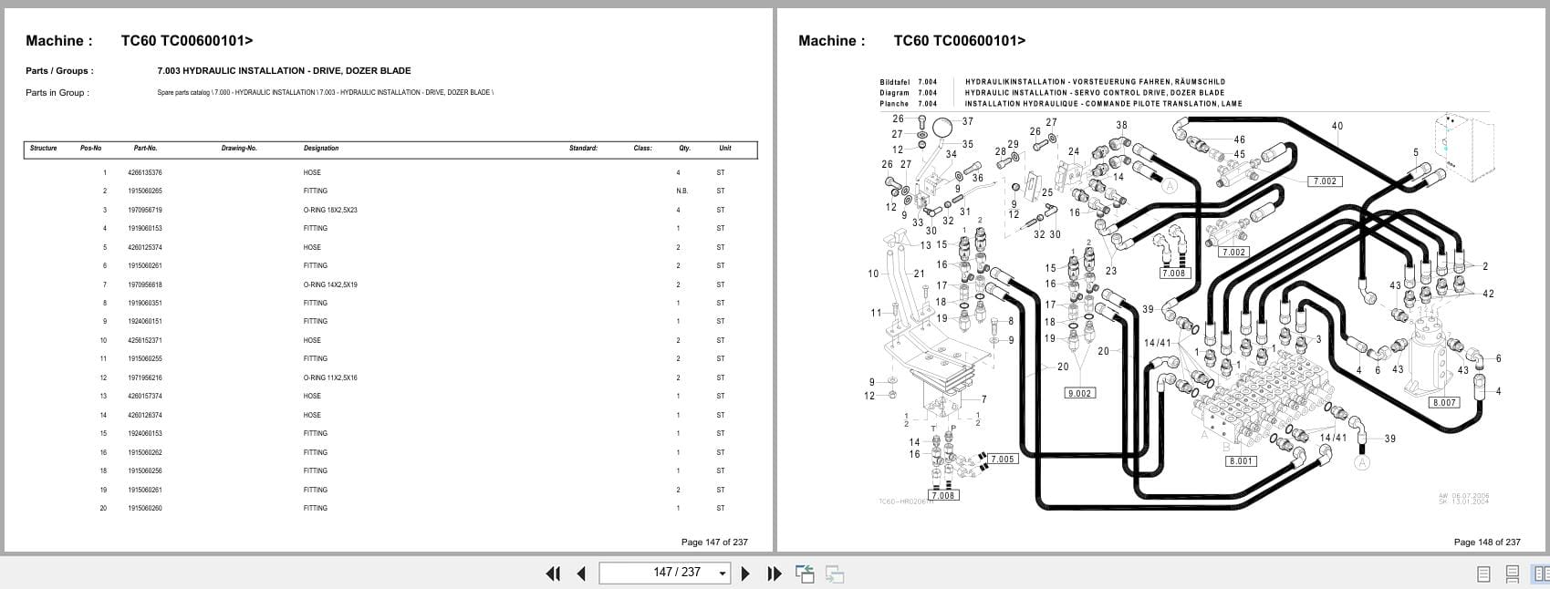 Terex Crawler Excavator TC60 TC00600101  Spare Parts Catalog (3)