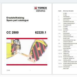 Terex Demag Crane CC2800 62220.1 Spare Parts Catalog (1)