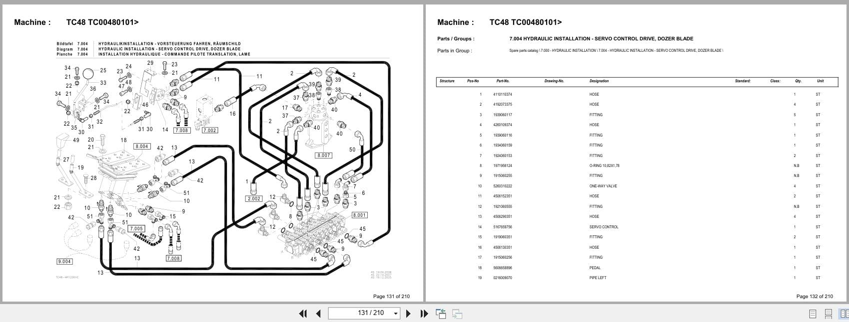 Terex Mini Excavator TC48 TC00480101  Spare Parts Catalog (3)