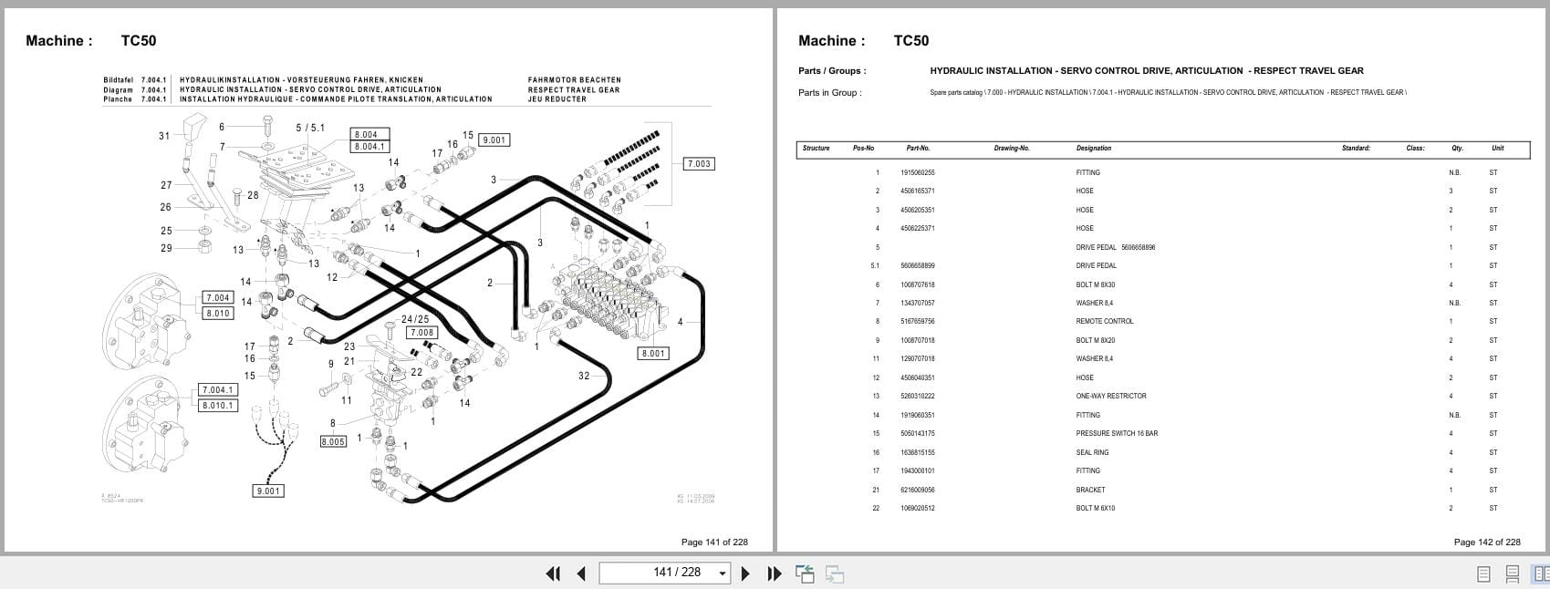 Terex Mini Excavator TC50 Spare Parts Catalog (3)