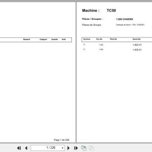 Terex Mini Excavator TC50 Spare Parts Catalog FR (1)