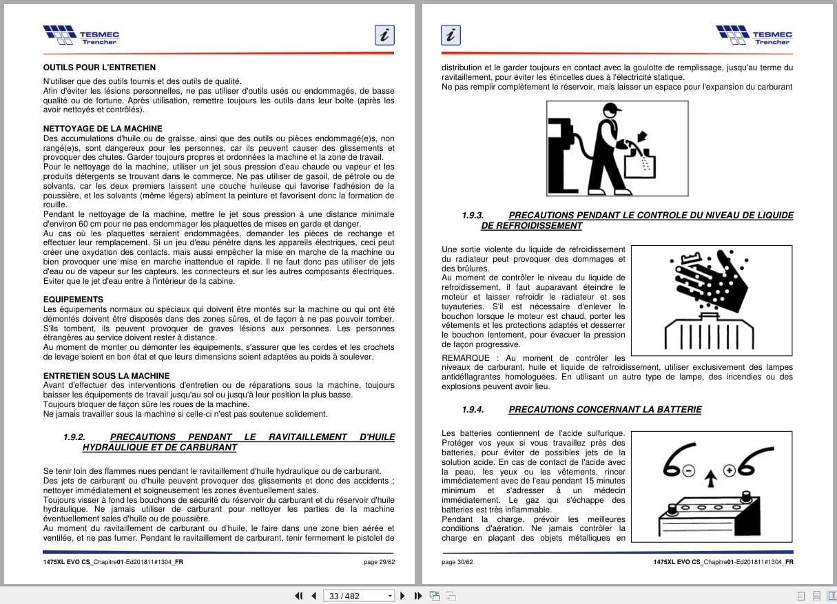 Tesmec Chain Trencher 1475XL EVO CS Installation Operation and Maintenance Manual FR (2)