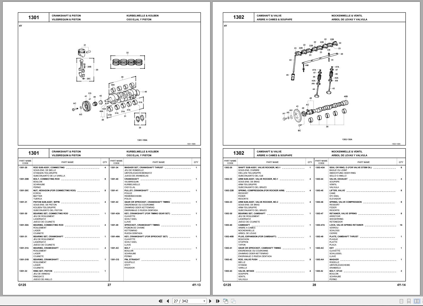 Toyota Forklift 30 8FG10 To 30 8FGJ35 Parts Catalog G125 1 2002 ML (3)