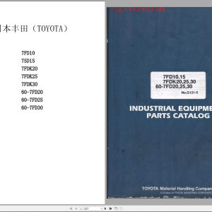 Toyota Forklift 7FD10 To 60 7FD30 Industrial Equipment Parts Manual G121 5 2001 ML (1)
