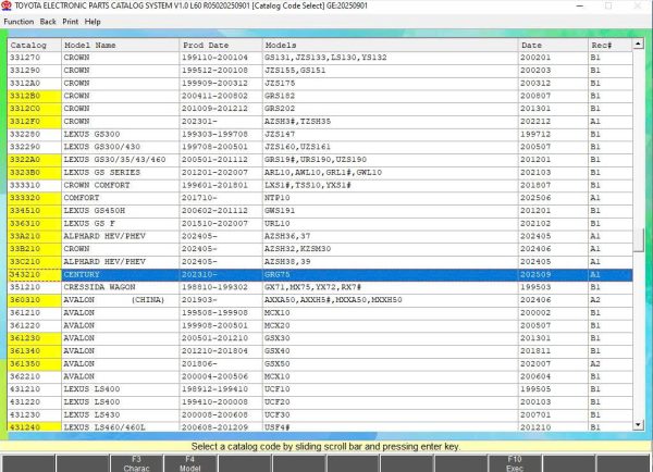 Toyota Lexus EPC 09.2025 Electronic Parts Catalog 6