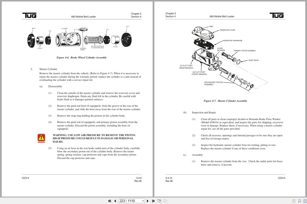 Tug Mobile Belt Loader 660 661 663 Operation Maintenance And Parts Manual 2