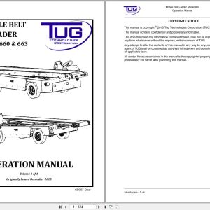 Tug Mobile Belt Loader 660 663 Operation Manual