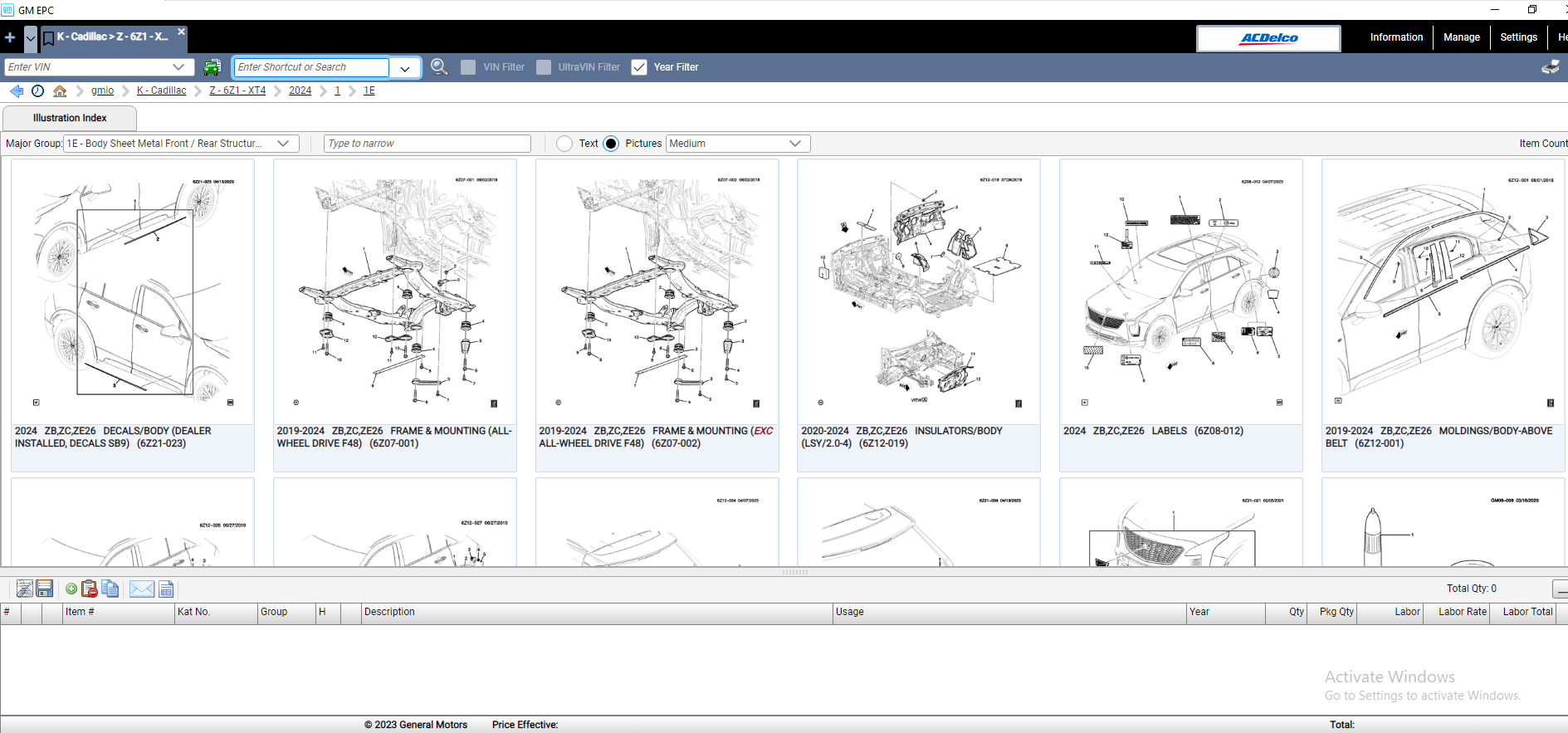 VMW GMIO EPC 08.2025 Spare Parts Catalog VMWare 6