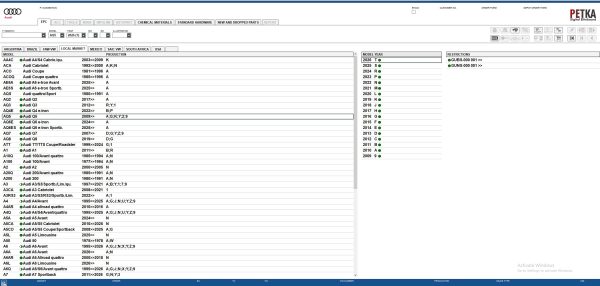 VMware Audi EPC 8.3 09.2025 1620 Spare Parts Catalog 3