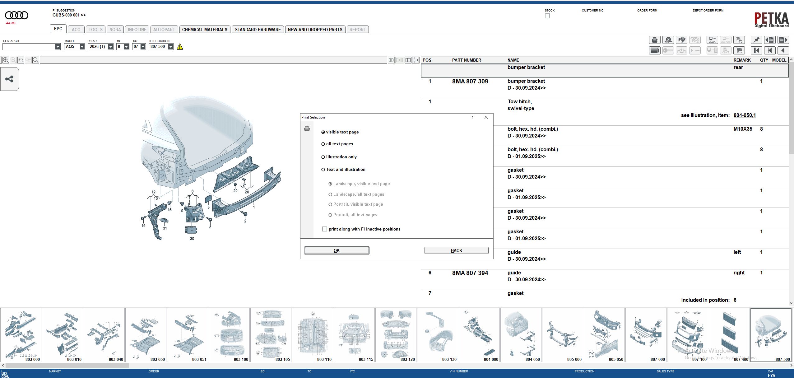 VMware Audi EPC 8.3 09.2025 1620 Spare Parts Catalog 5