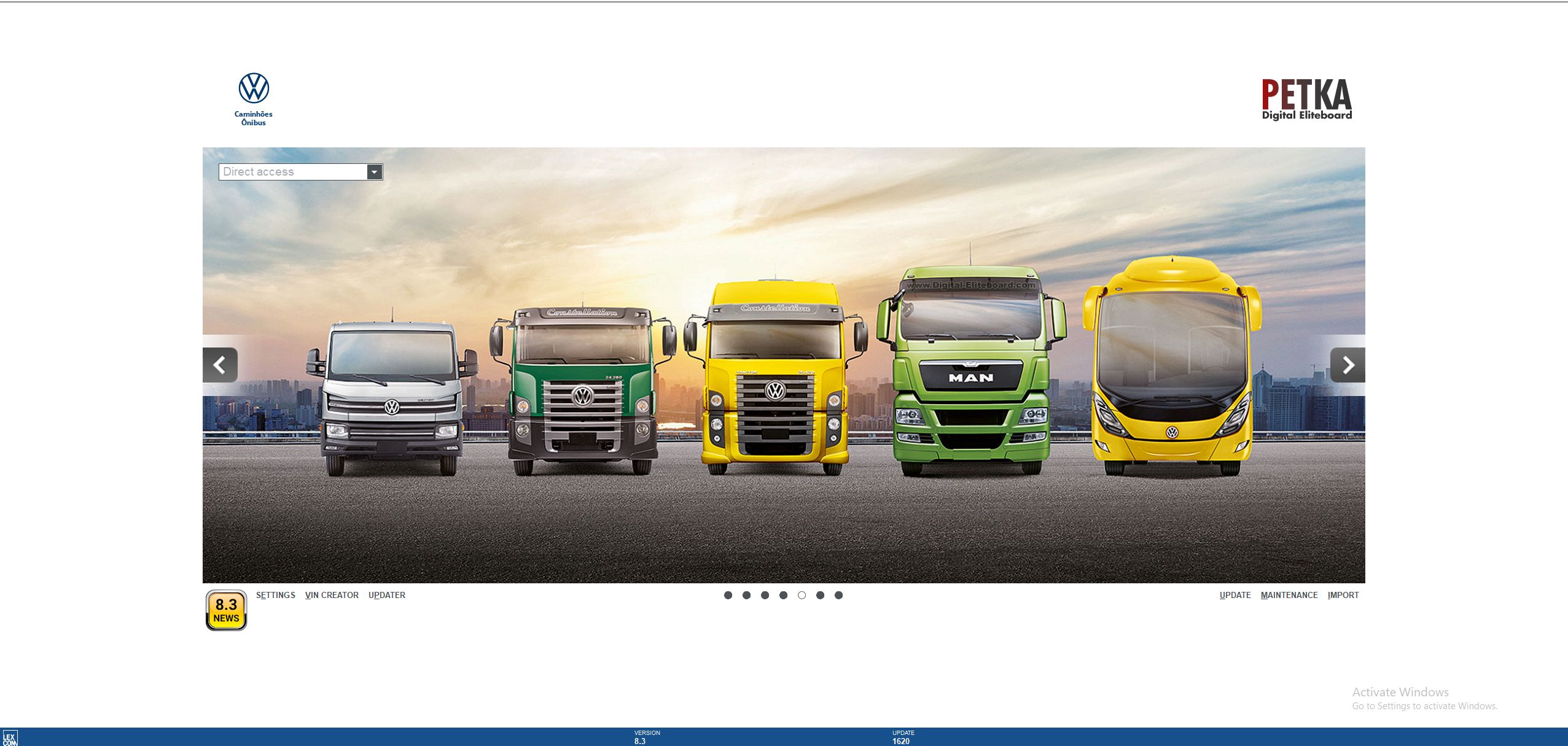 VMware Volkswagen Truck Bus EPC 8.3 09.2025 1620 Spare Parts Catalog 1