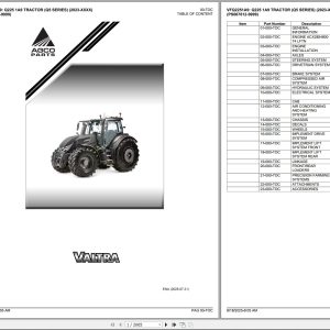 Valtra Tractor Q225 1A9 Q5 Series 2023 2025 Parts Catalog (1)