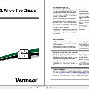 Vermeer Whole Tree Chipper WC2300XL Parts Manual 2014 (1)