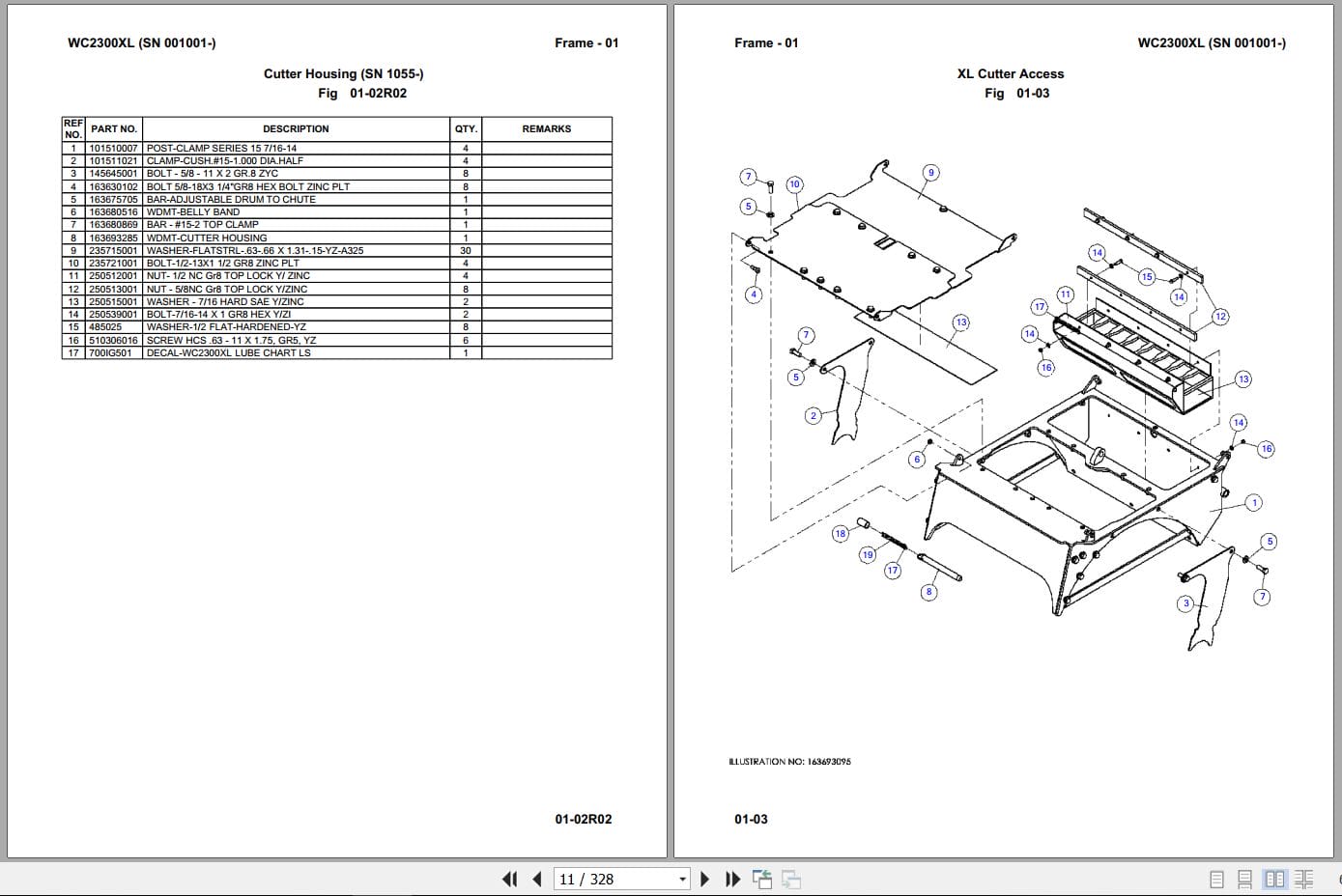 Vermeer Whole Tree Chipper WC2300XL Parts Manual 2014 (2)