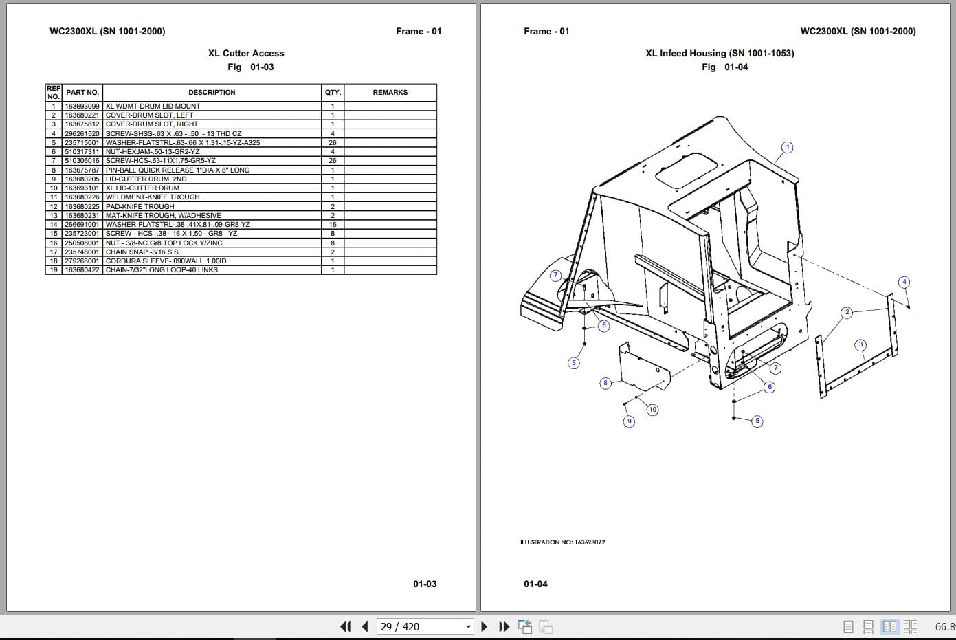 Vermeer Whole Tree Chipper WC2300XL Parts Manual 2015 (2)