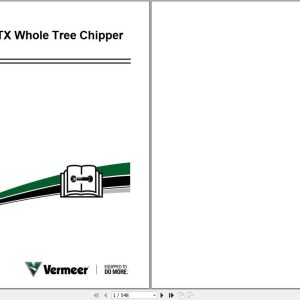 Vermeer Whole Tree Chipper WC2500TX Parts Manual 2021 (1)