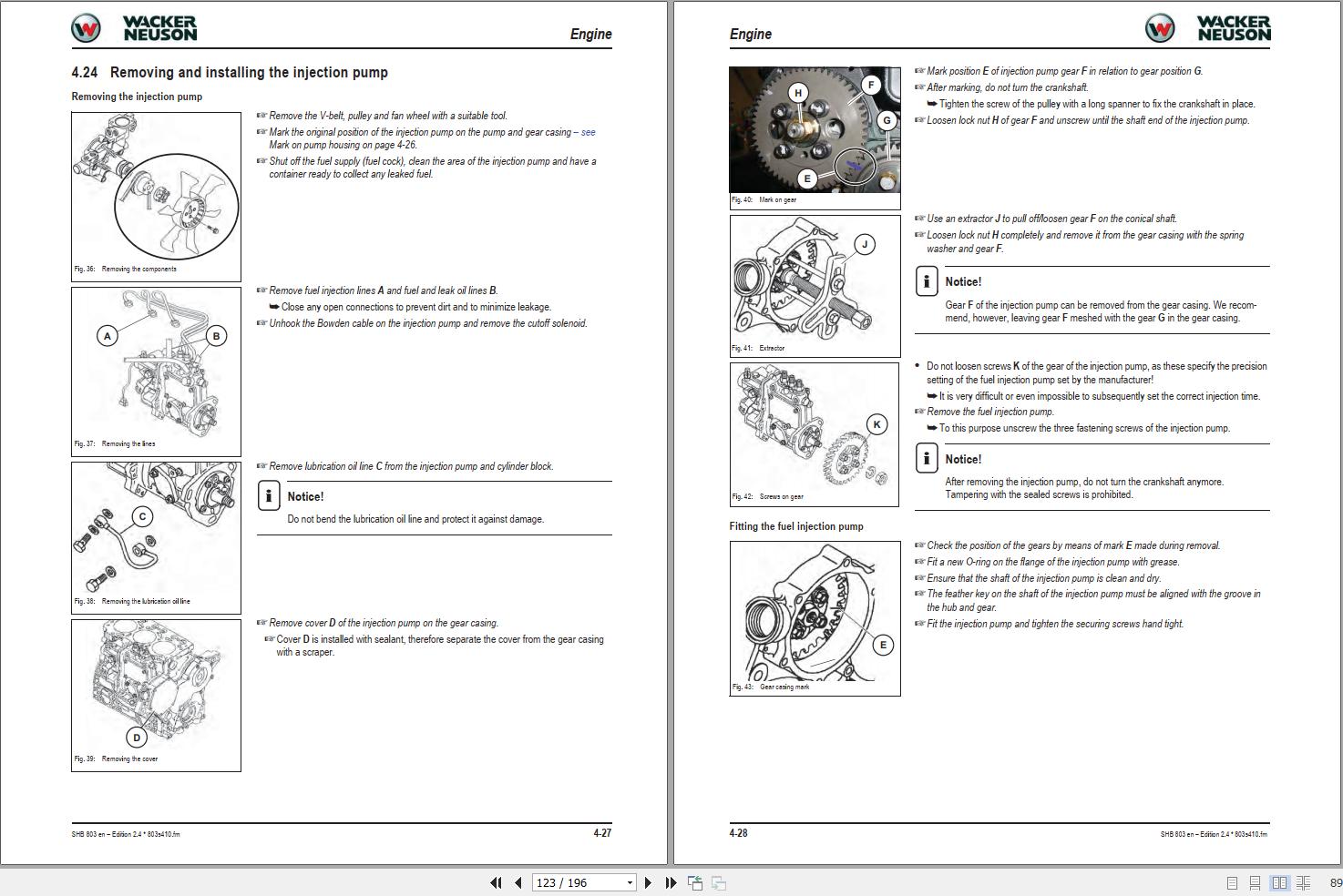 Wacker Neuson Track Excavator 803 803 Dualpower Service Manual 1000164843 (1)