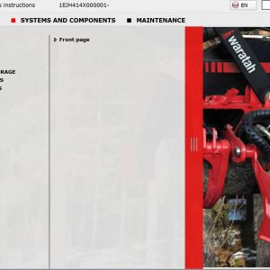 Waratah Harvester Head H414 1EJH414X000001 Operation Manual (1)