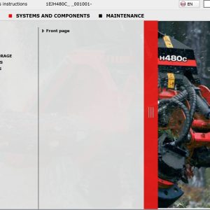 Waratah Harvester Head H480C 1EJH480C001001 Operation Manual (1)
