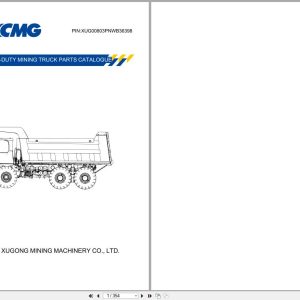 XCMG Light Duty Mining Truck XDR80T Parts Manual XUG00803PNWB36398 (1)